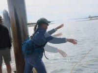 The first crab pot toss